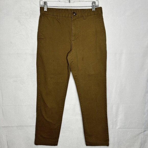 Old Navy Other - Old Navy Slim Built-in Flex Men's Size 29X28 Dark Tan Chino Pants